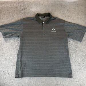 Bobby Jones Pebble Beach Golf Golfer Golfing Polo Shirt Green XL Vintage